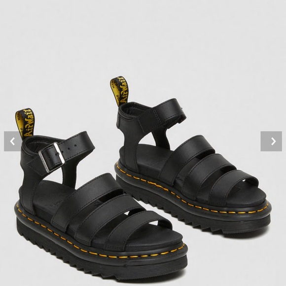 Dr Martens Blaire Hydro Leather Strap Sandals - Picture 4 of 6